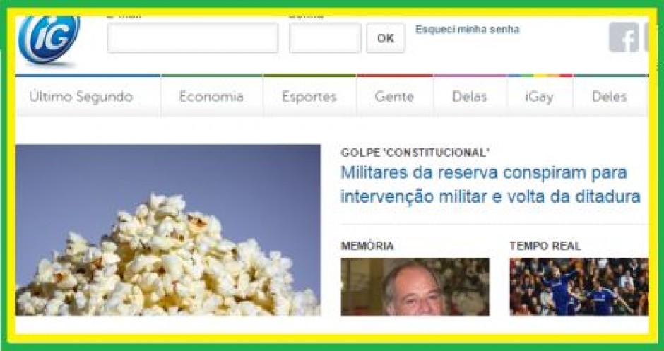 INTERVENÇÃO MILITAR estaria em curso. Segundo Portal IG.