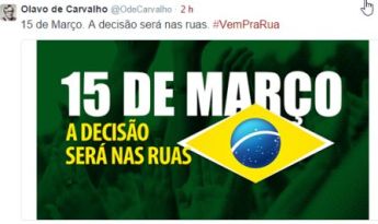 INTERVENCIONISTAS partem para a RUA nesse dia 15. E acreditam que podem ser REPUDIADOS.