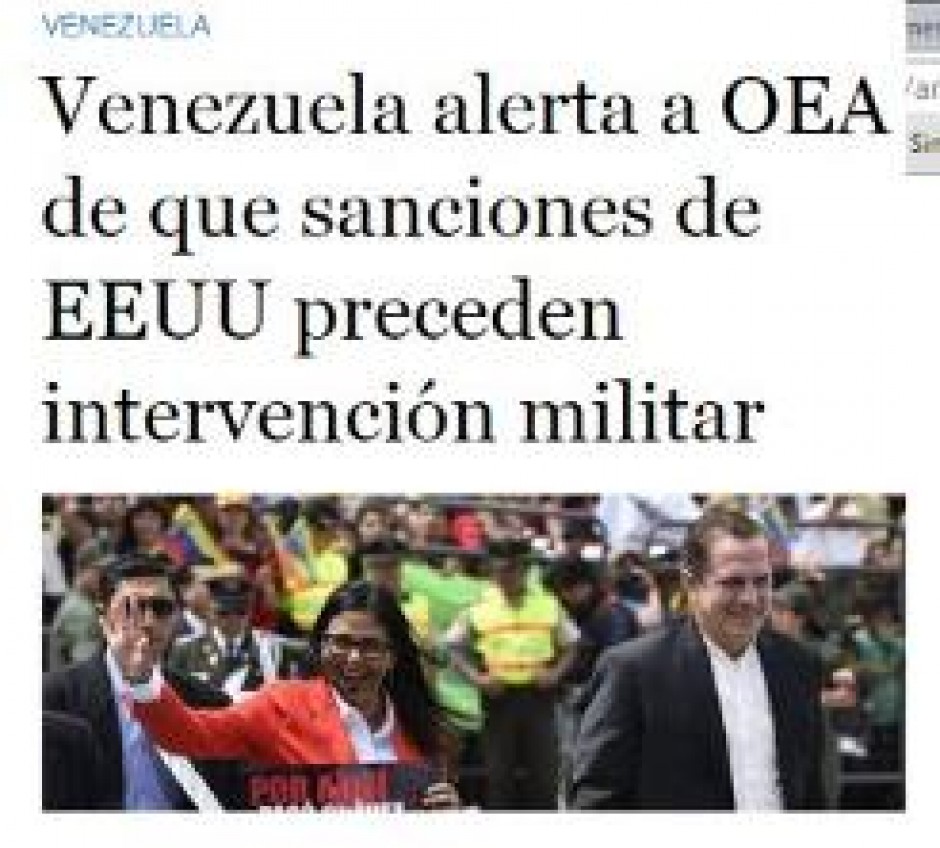MILITARES americanos estão para INTERVIR na VENEZUELA. Alerta chanceler em reunião na OEA.