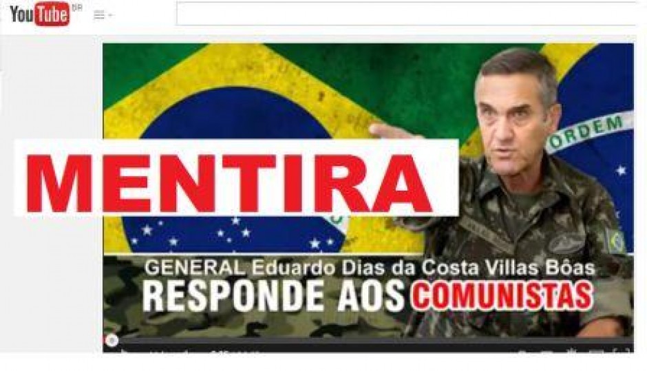 DISCURSO intervencionista atribuído ao Comandante do Exército, GENERAL Villas Bôas, viraliza na rede.