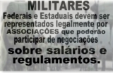 Militares representados por ASSOCIAÇÕES. Proposta passa na Comissão de Constituição e Justiça da Câmara.