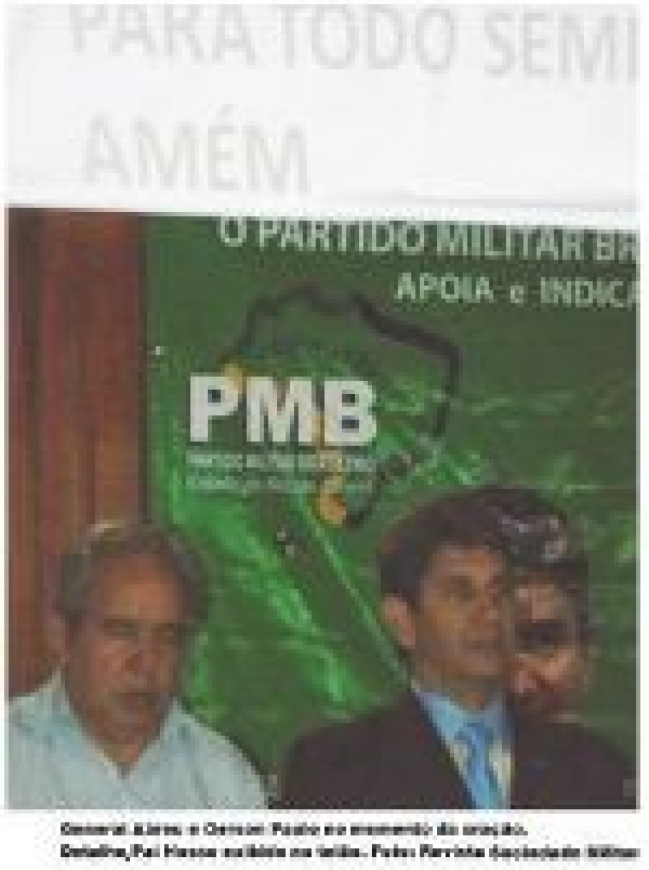 PARTIDO MILITAR fecha acordos com políticos cariocas para regularização da sigla ainda esse ano.