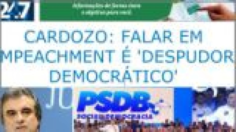 SEM VERGONHA!  Ministro da justiça chama SENADOR Aécio Neves de sem vergonha.
