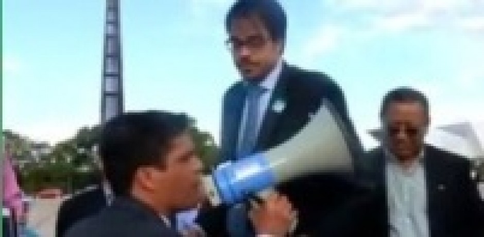 Ministério da Defesa reconhece como válida a concentração de militares e envia representante para a frente do Congresso Nacional.