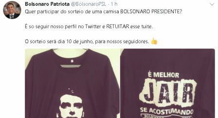 BOLSONARO conta com apoiadores / redes sociais para intensificar campanha