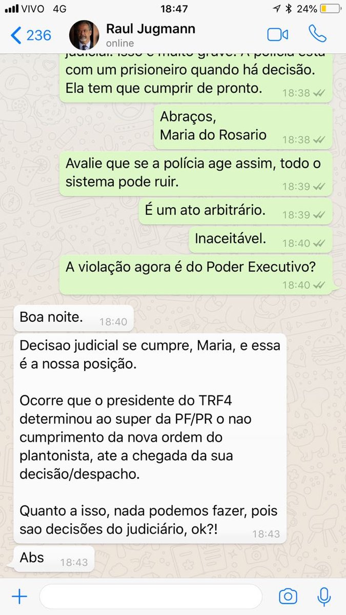 Pressão do PT. Eles ligam para muita gente