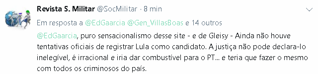 TSE e Lula inelegível. O óbvio