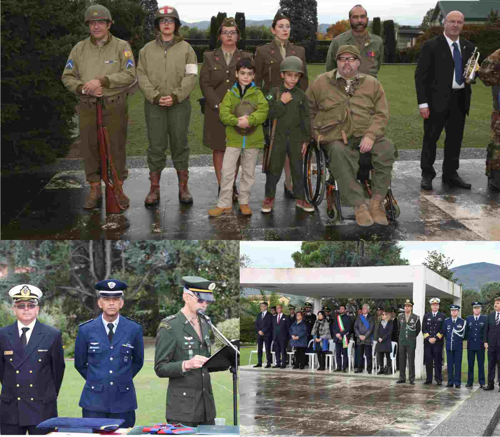 Militares BRASILEIROS participam na ITÁLIA de homenagem feita aos HERÓIS DA FEB