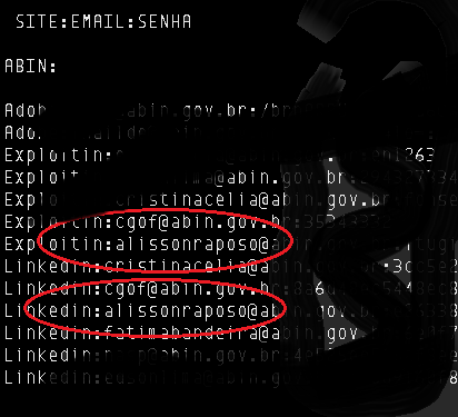 E-mail de alto funcionário da ABIN e de vários Militares, incluindo oficiais GENERAIS, podem estar entre os que foram HACKEADOS e divulgados na rede