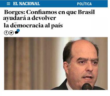 Líderes VENEZUELANOS exilados contam com JAIR Bolsonaro para restauração da democracia em seu país