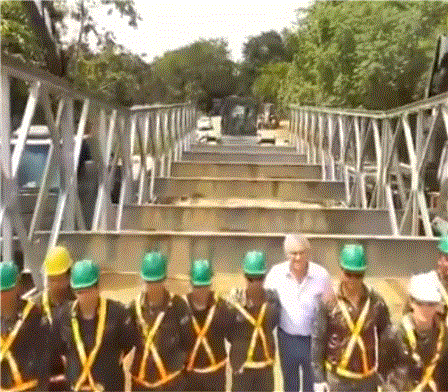 Ronaldo Caiado agradece a BOLSONARO e Exército por obra de emergência