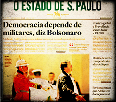 “não fazemos trocas, nosso compromisso é com o povo e com a democracia…” BOLSONARO duramente atacado pela grande mídia