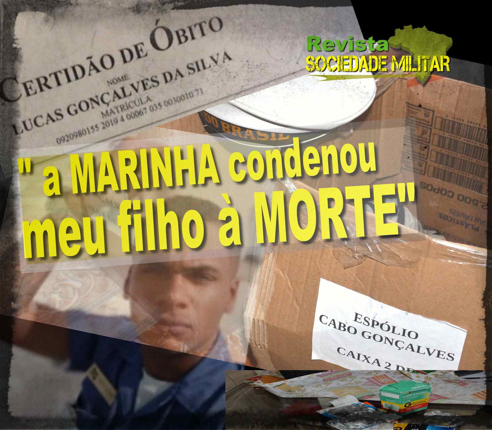 “A MARINHA condenou meu filho a morte. Igual a um tribunal do tráfico”, diz mãe do Cabo LUCAS, morto na Base Naval do Rio de Janeiro enquanto estava sob custodia.