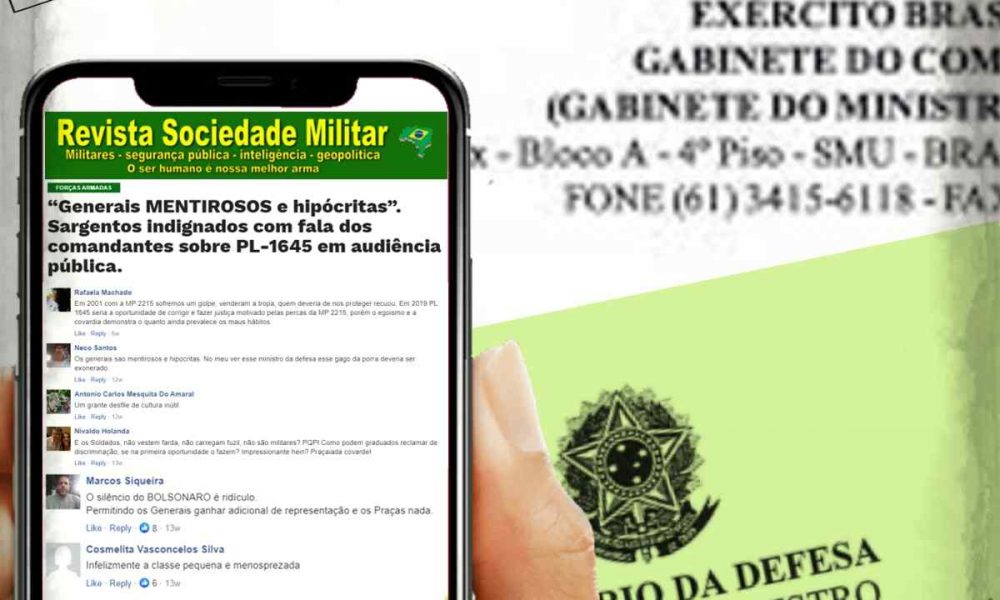 Caça às bruxas!  Procedimentos administrativos indicam que  DEFESA vasculha redes em busca de militares que discordam do posicionamento oficial das Forças Armadas