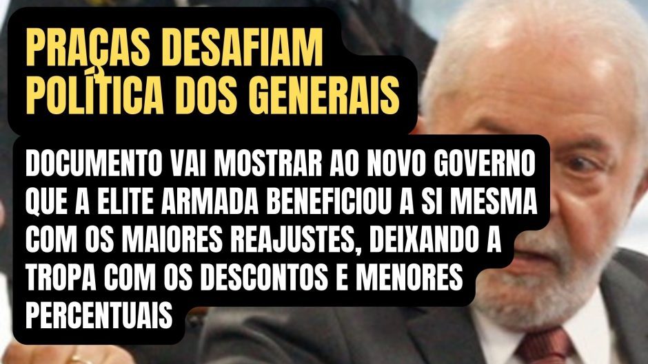 Militares que apoiaram Lula querem reunião com governo em formação. Com aliados influentes, grupo pretende provar que generais trariam a tropa
