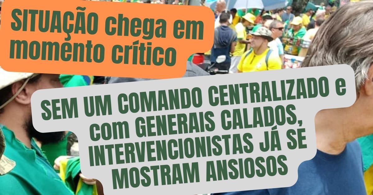 Exército solicita controle policial sobre manifestantes em Brasília – imagens preocupantes mostram que situação é delicada