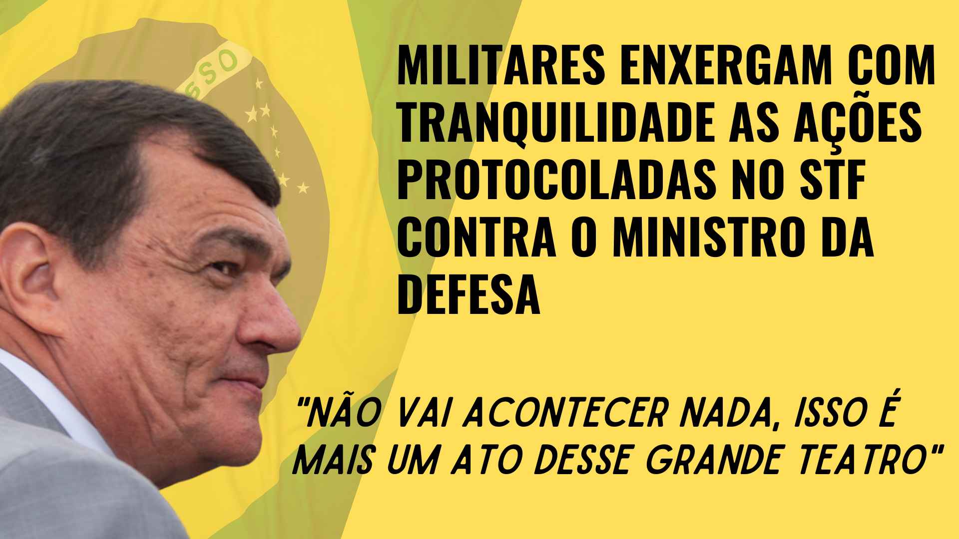 Militares enxergam com tranquilidade ações no STF contra o Ministro da Defesa, que serão relatadas por André Mendonça, ministro escolhido por Jair Bolsonaro