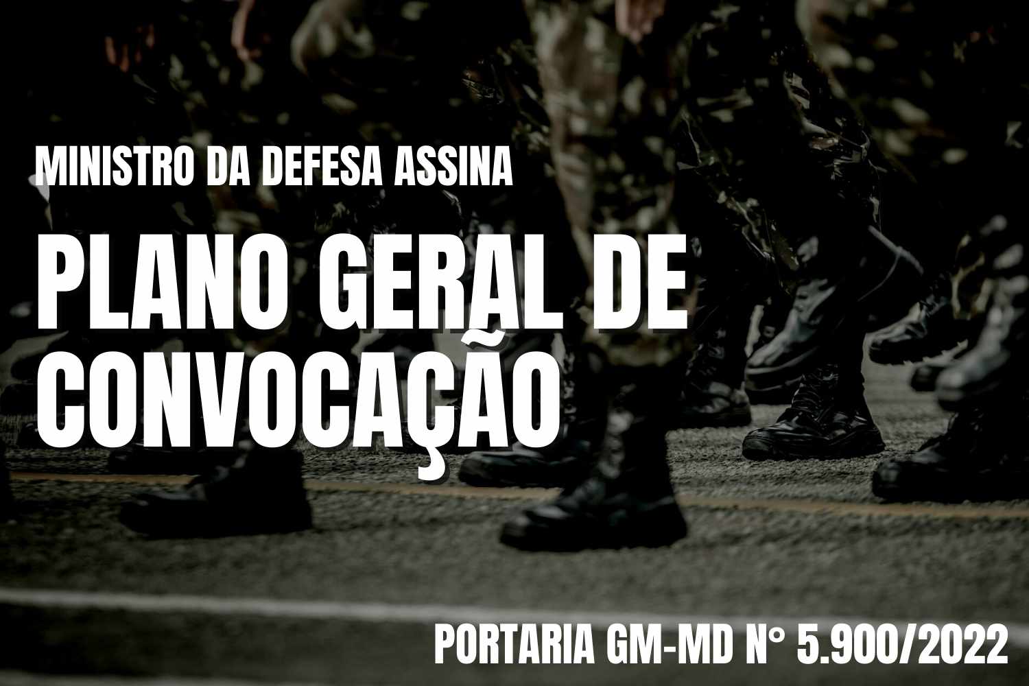 Plano Geral de Convocação – Ministro assina Portaria “Todos os brasileiros da classe de 2005 em débito com o serviço militar…”