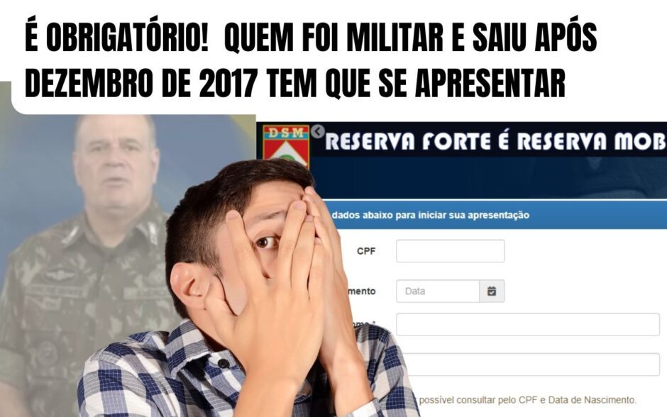 Exército – Apresentação obrigatória para todos que prestaram serviço como oficiais e praças, desligados após dezembro de 2017