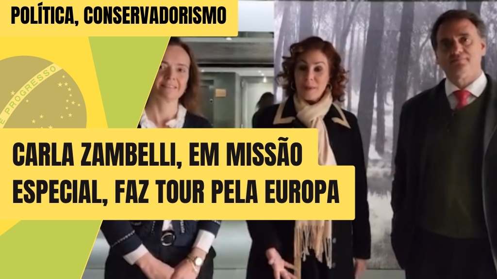 “Missão especial” Carla Zambelli viaja para a Europa em tour por Portugal, Espanha e Itália