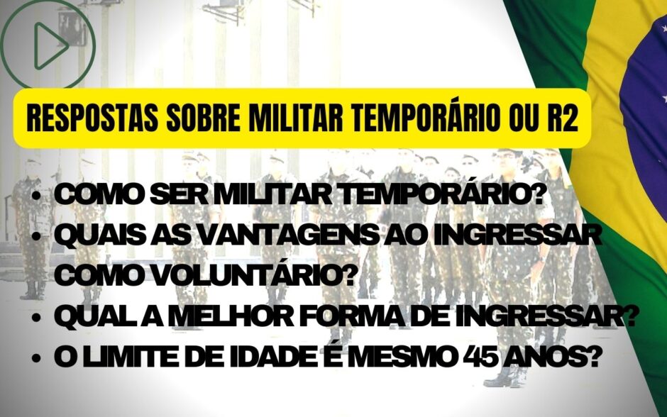 Militar R2 da MB, Exército ou FAB – Para quem tem até 45 anos de idade. Como ingressar e o que é isso, afinal?