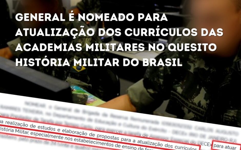 General é nomeado para atualização dos currículos das academias e outras instituições de ensino militares