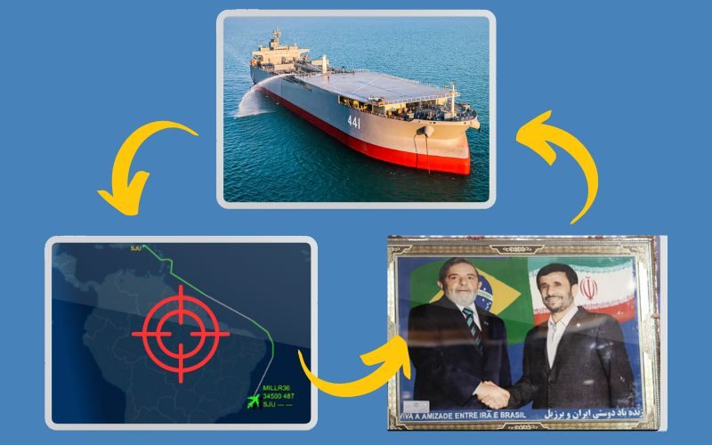 Relação Sinistra: Invasão do Espaço Aéreo Brasileiro por Aeronave Americana e Navios da Marinha do Irã no RJ