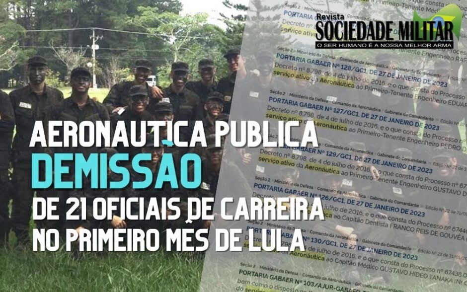 21 oficiais são demitidos da Aeronáutica no primeiro mês do governo Lula