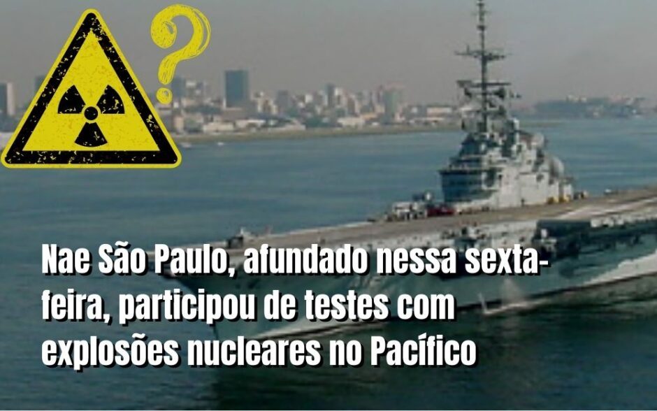Turcos haviam lançado suspeitas de contaminação nuclear sobre o Nae São Paulo, afundado nessa sexta-feira