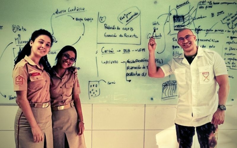Projeto de alunos do Colégio Militar, orientados por sargento, chega à Feira Brasileira de Ciências e Engenharia (FEBRACE)