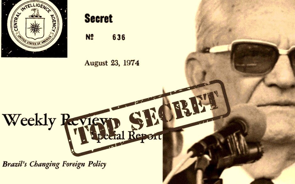 Documento da CIA expõe aproximação do governo militar brasileiro com nações comunistas na década de 70