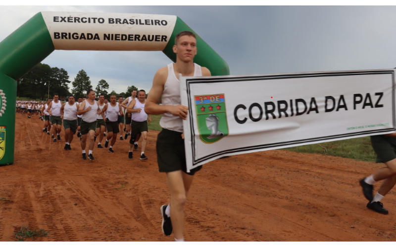 “Corrida da paz” – Exército Brasileiro participa de evento com objetivo de incentivar a paz e a amizade