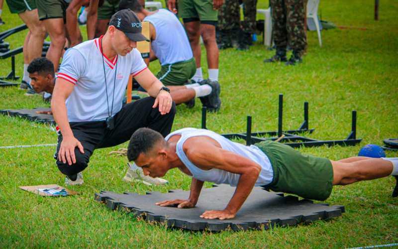 Militares do Exército Brasileiro passam por avaliação para realizar treinamento com Exército dos EUA