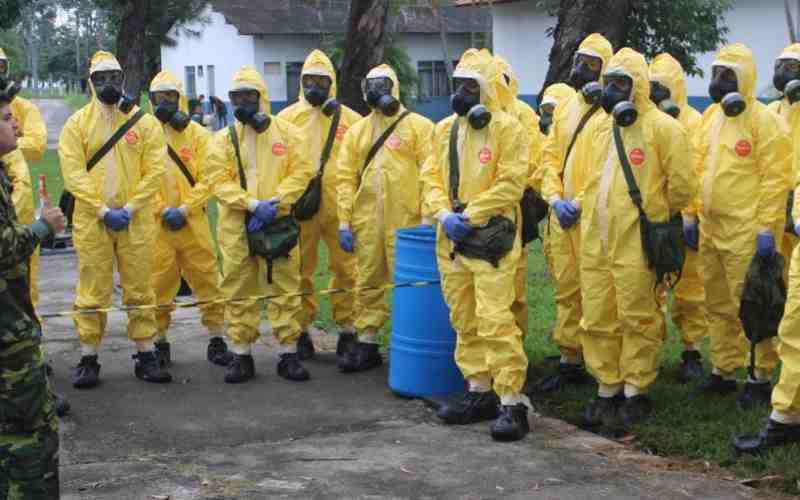 Exército realiza treinamento de defesa contra ataques biológicos e nucleares