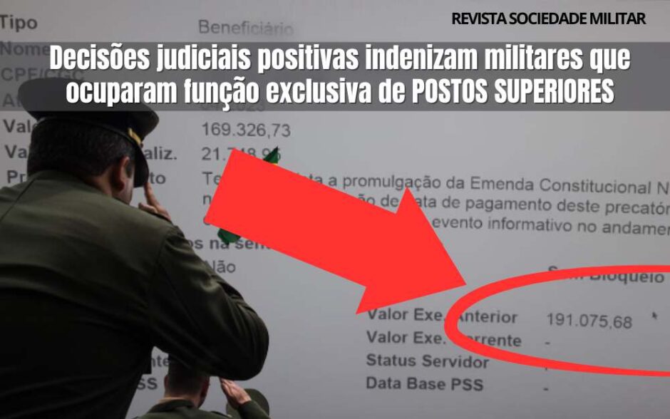 Forças armadas. Decisão histórica: Oficial da reserva é indenizado em quase 200 mil por desempenhar função de Major!