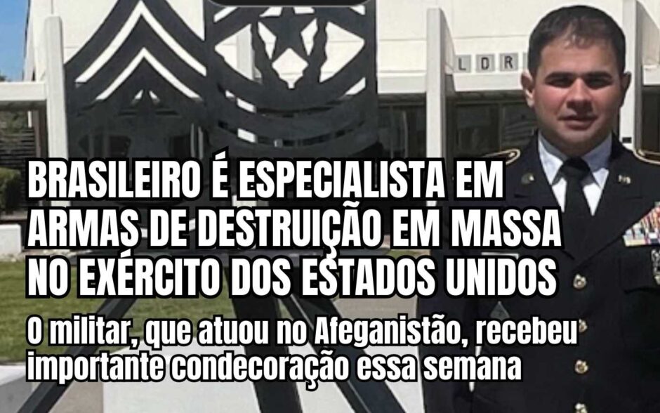 Brasileiro, especialista em armas de destruição em massa do Exército dos EUA, é premiado em academia militar no Texas