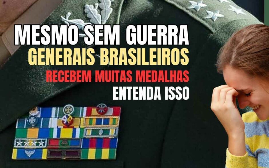 Mesmo sem guerras, generais do Exército Brasileiro têm muitas medalhas: entenda isso
