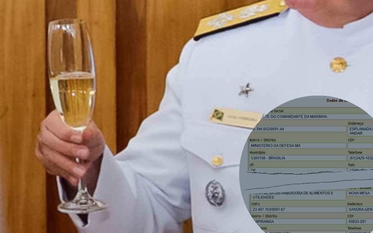 Marinha, que lamenta situação financeira, adquire lotes de taças de cristal. Exército compra caviar e vinhos espumantes