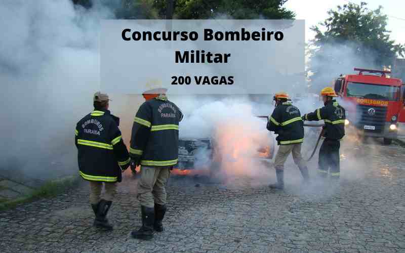 Concurso Bombeiro militar: 200 vagas, basta ter ensino médio