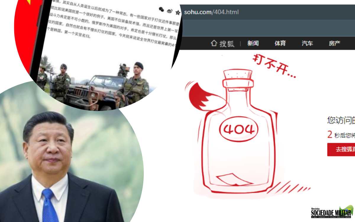 Gigante da comunicação na China deleta artigo polêmico em que criticava duramente o Exército Brasileiro