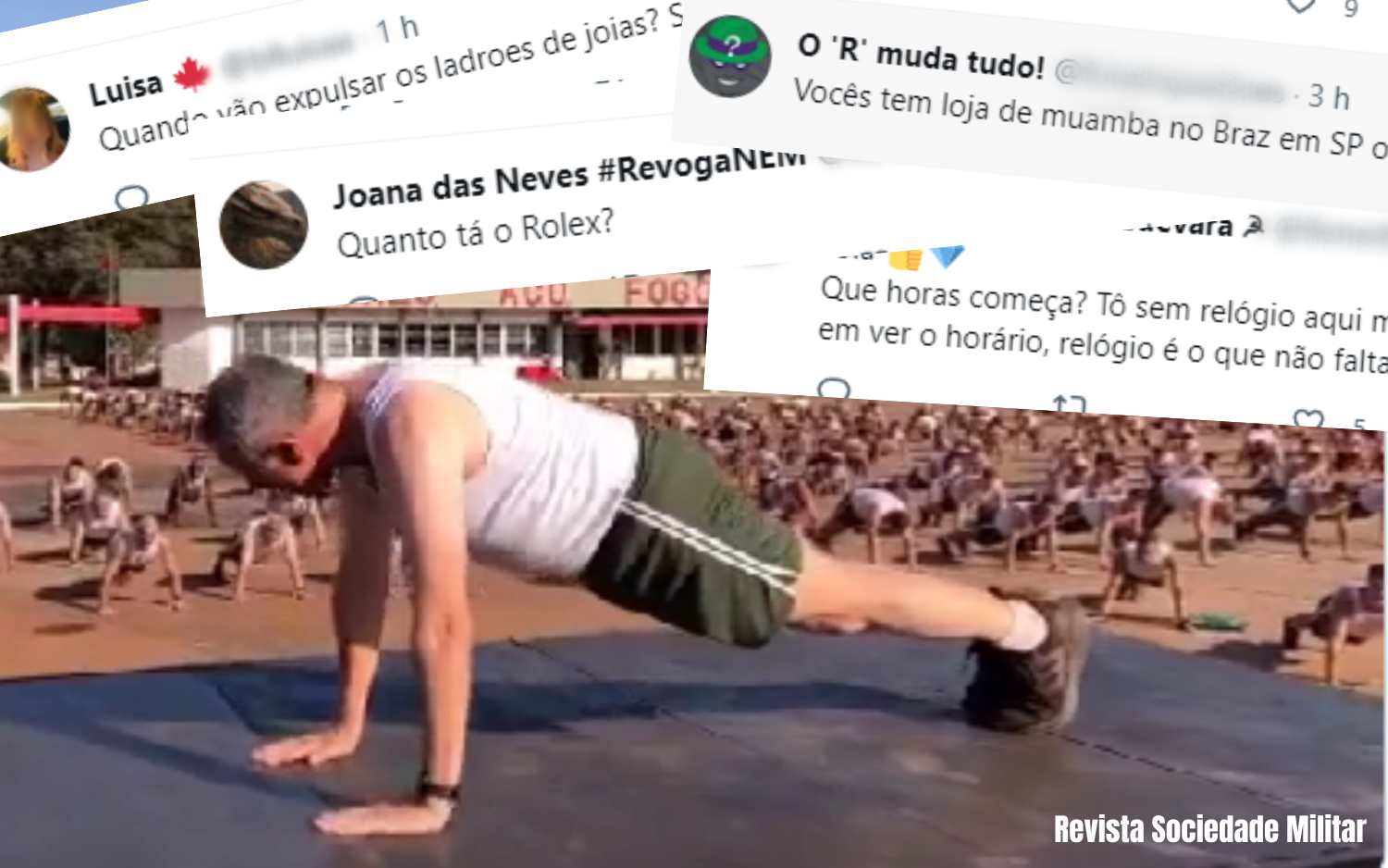 Exército Brasileiro: “percepção de corrupção” – General faz flexões e escala ações nas redes, mas status despenca