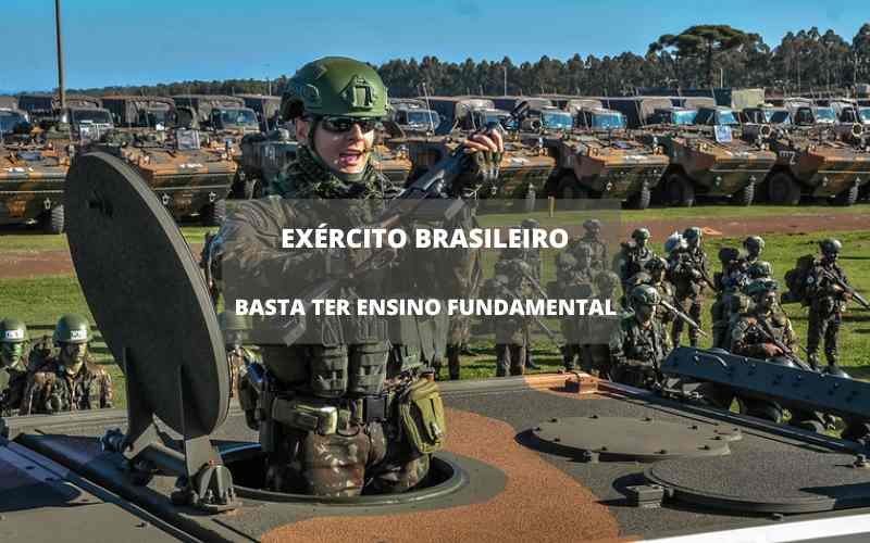 Exército está convocando pessoas de até 40 anos, sem concurso, basta ter ensino fundamental