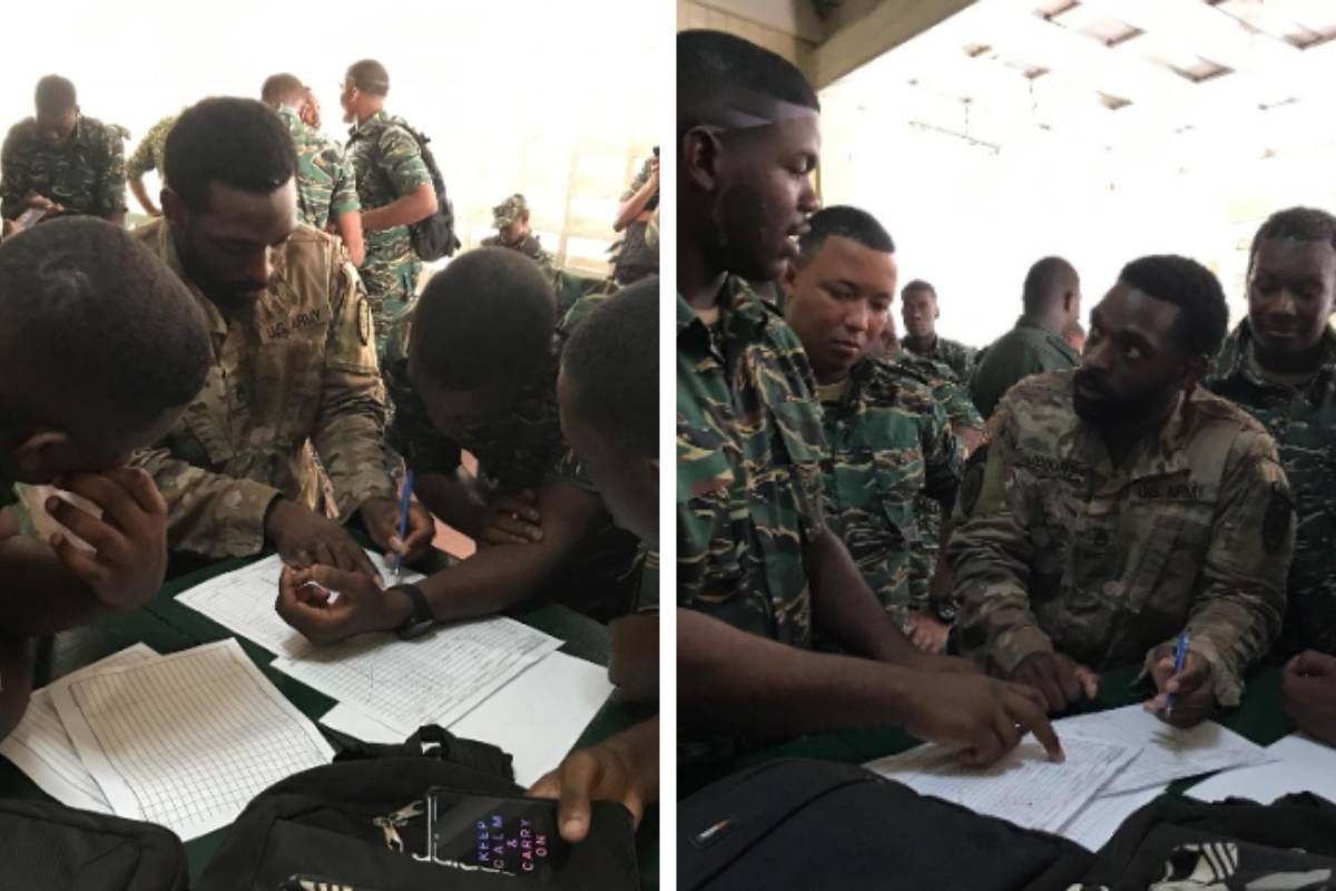 Equipe do SFAB do Exército Americano na Guiana para fornecer treinamento para aumentar a prontidão militar em resposta a ameaças de segurança - Reprodução Twitter