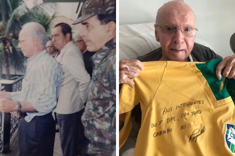 Exército Brasileiro Presta Honras Fúnebres a Mário Zagallo na unidade onde o tetracampeão serviu