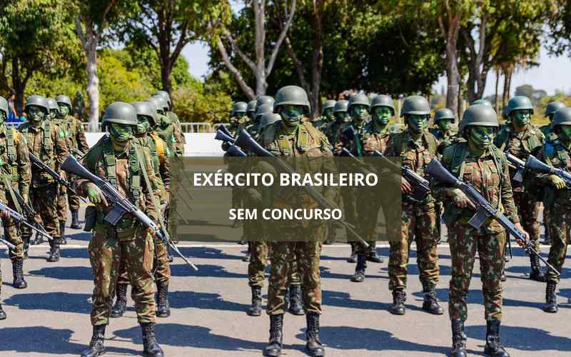 Exército abriu vagas para mais de 110 profissões sem concurso, salários chegam a R$10 mil, saiba como se inscrever