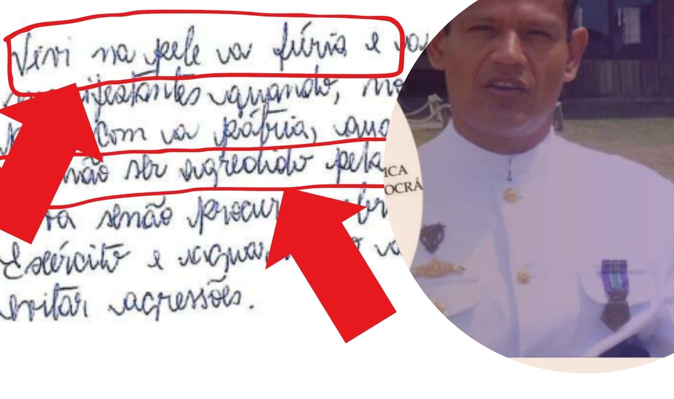 A carta para Alexandre de Moraes: militar da Marinha preso em 8 de janeiro diz que sentiu na pele a fúria dos manifestantes