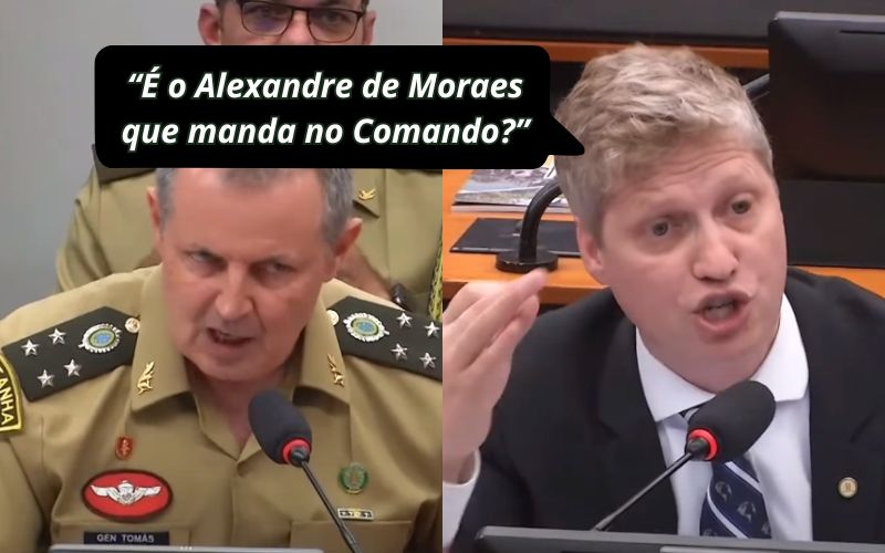 Deputado confronta Comandante do Exército: “O Senhor se consulta com o Alexandre de Moraes?”