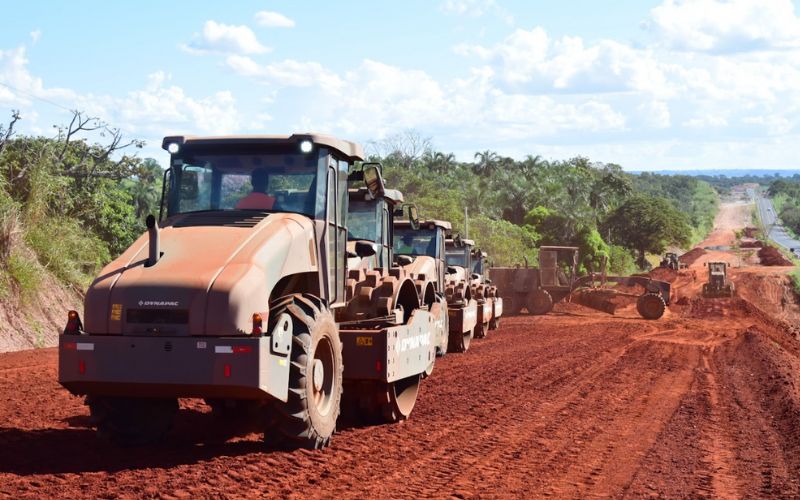 Engenharia do Exército Brasileiro impulsiona duplicação de rodovia em Goiás / Foto: Exército Brasileiro
