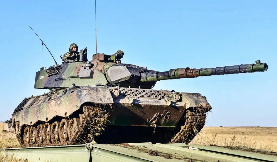 Leopard 1A5 do EB. Foto: Exército Brasileiro