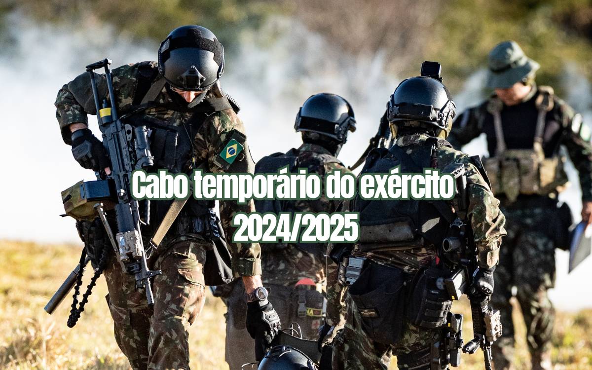 Inscrições para o processo seletivo de cabo temporário do exército continuam abertas - Foto: EB
